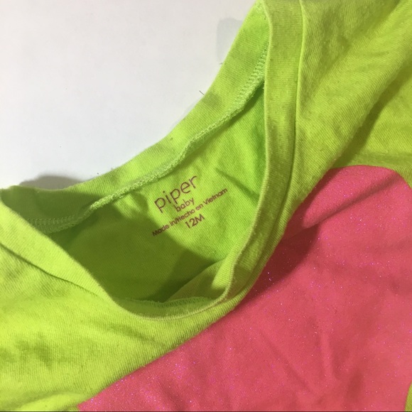 3/25$ Piper Lime Pink Heart Tank Legging Bundle 12 - Picture 2 of 5